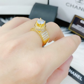 Nhẩn hột cao mạ vàng -bền màu