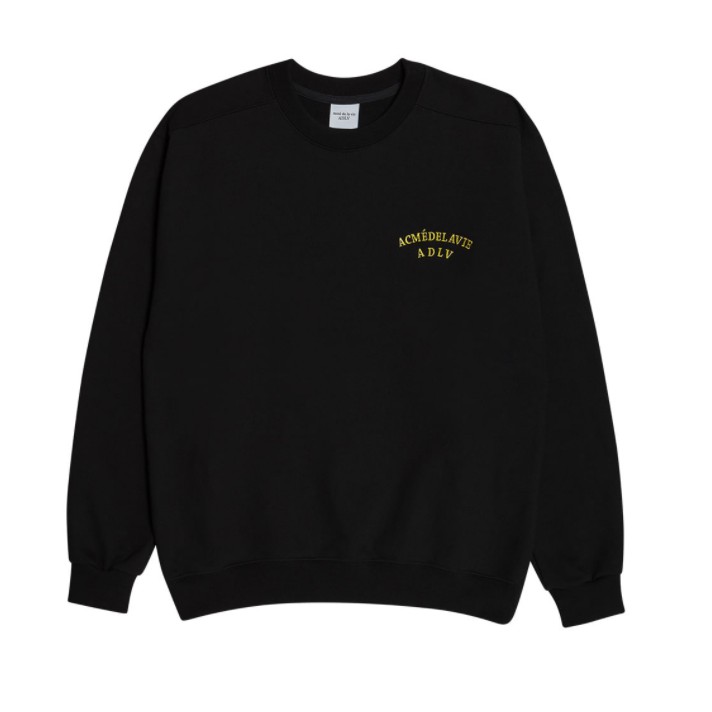 Áo Thun Dài Tay ADLV TOW COLORS EMBROIDERY SWEAT SHIRT BLACK