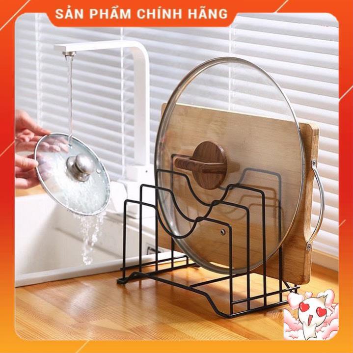 Giá Để Dao Thớt, Cài Vung Xoong Nồi 4 Ngăn Sơn Tĩnh Điện