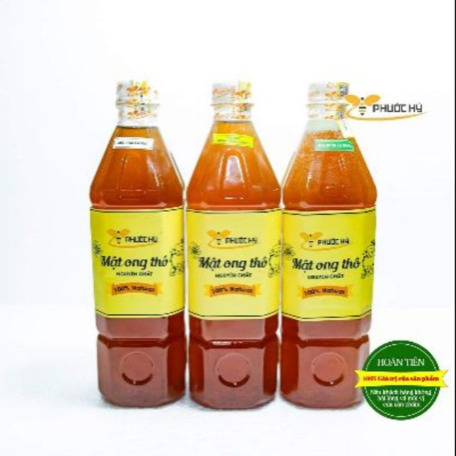 [Mã 1511FMCGSALE giảm 8% đơn 500K] 3 lít mật ong nguyên chất hoa cà phê-hoa bông trắng - rừng lá tràm