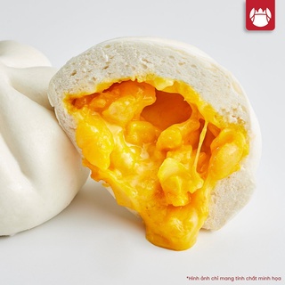 Bánh bao tôm tươi xốt trứng muối