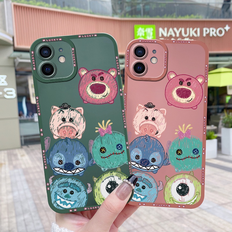 Ốp Điện Thoại Silicon Chống Sốc Họa Tiết Gấu Hoạt Hình Cho Samsung Galaxy A6 Plus 2018