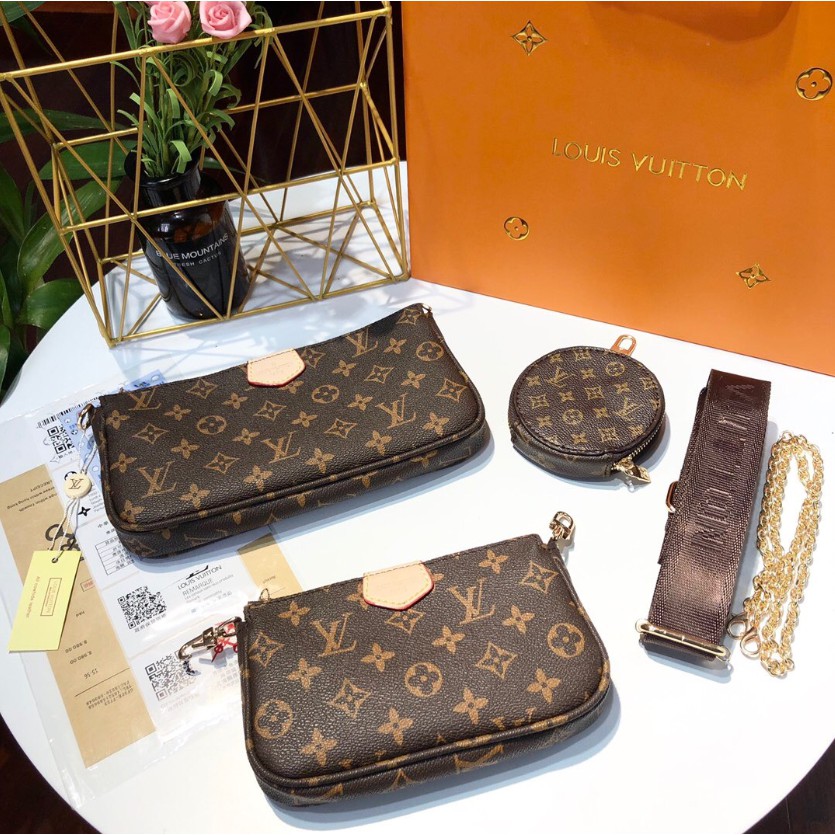 Louis Vuitton M44813 Multi Pochette Monogram VVN Khaki