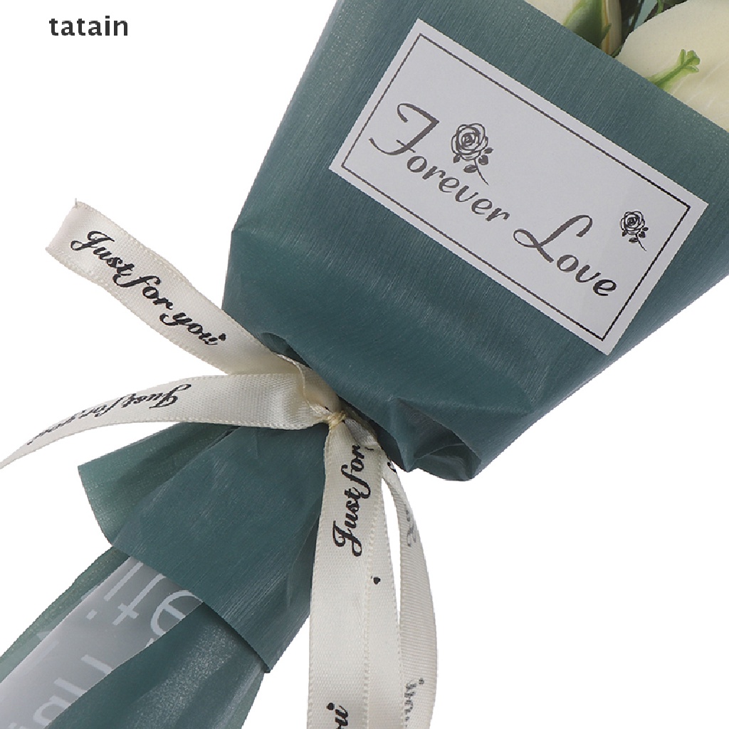 [TAT] 3Heads Rose Bouquet Handhold Soap Flower Mother's Day Gift Valentine's Day Decor CVX