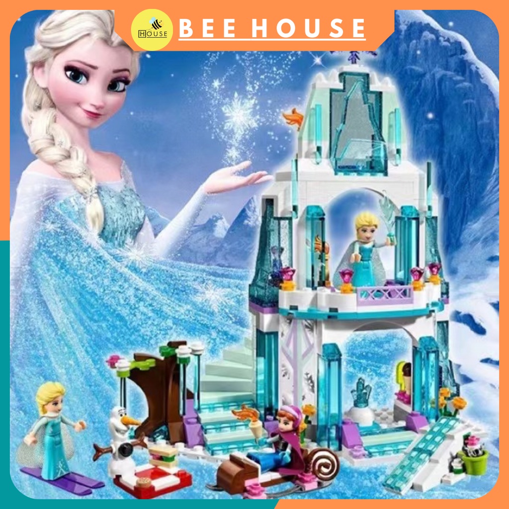 ĐỒ CHƠI XẾP HÌNH LẮP RÁP NỮ HOÀNG BĂNG GIÁ BỘ LẮP RÁP LÂU ĐÀI ELSA