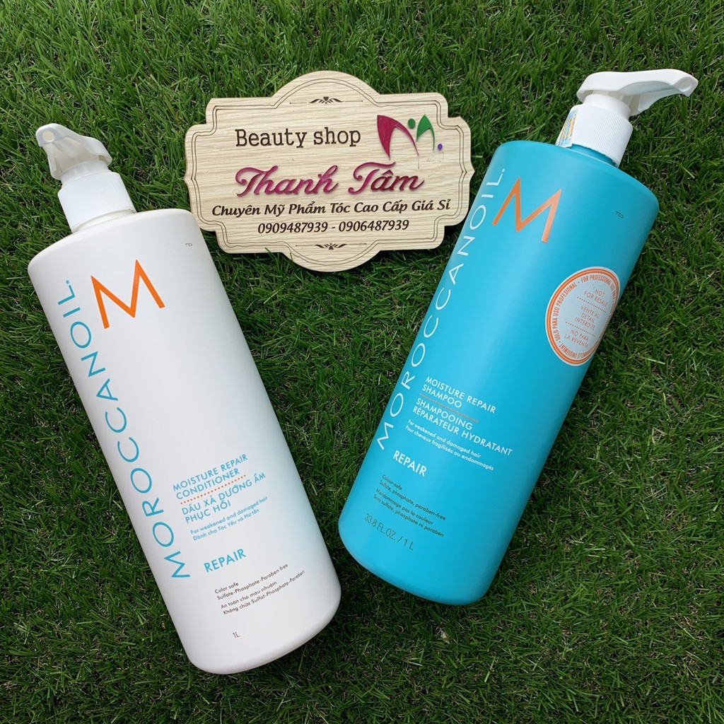 Chính hãng  Bộ dầu gội xả dưỡng ẩm phục hồi Moroccanoil Moisture Repair 1000mlx2