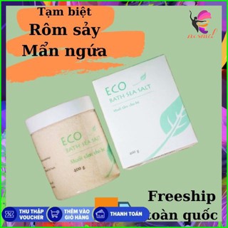 Muối Tắm Bé Sinh Dược Eco 400g Mẩn Ngứa, Rôm Sảy, Hăm Tã An Toàn Cho Bé Rửa Mặt Tắm
