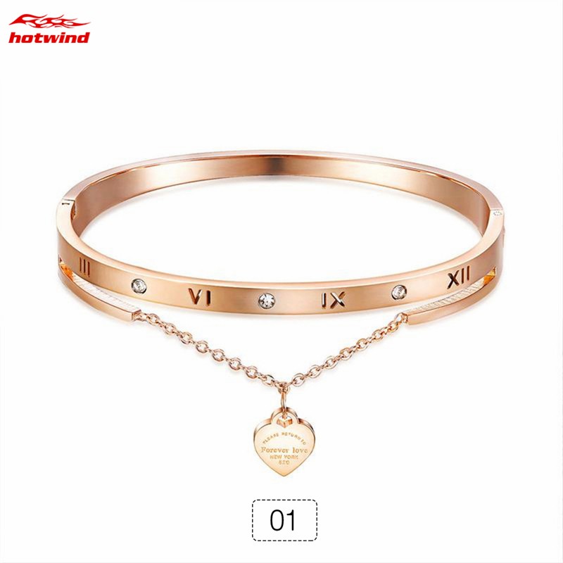 Vòng Tay Chuỗi Hạt Mặt Hình Trái Tim Thời Trang Cho Nữ