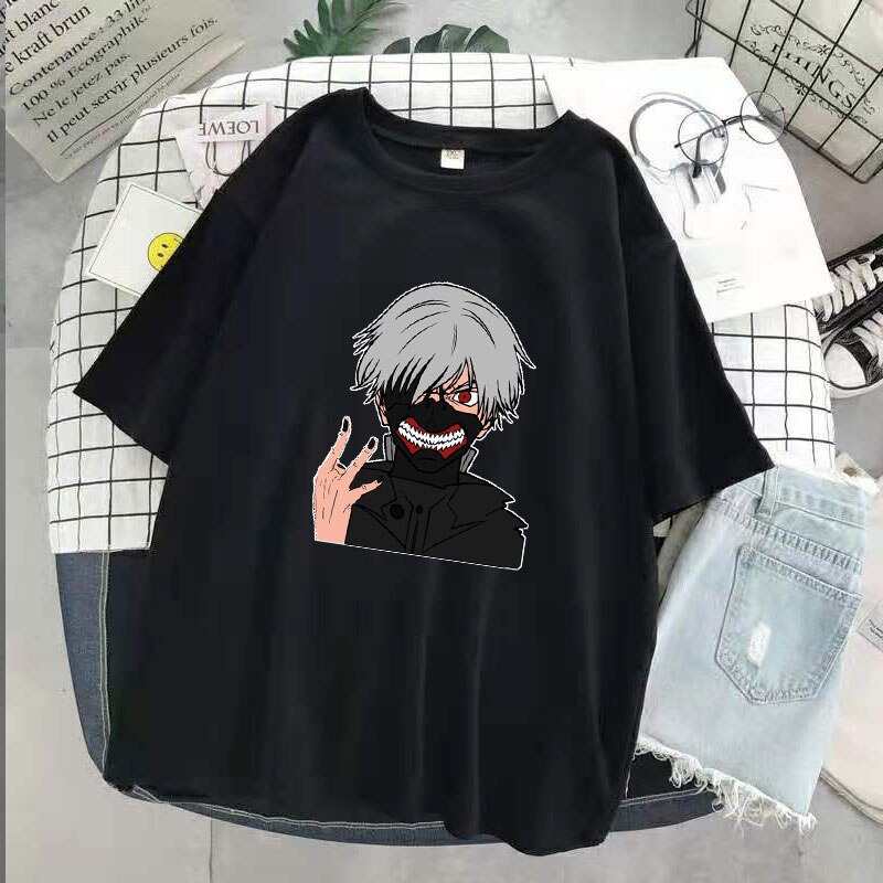 Áo thun nam tay ngắn in hình Tokyo Ghoul cá tính