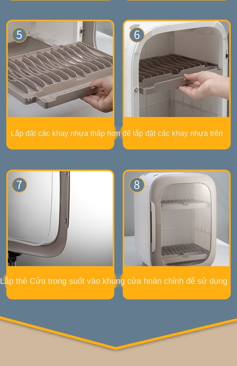 Cống Giá Bát Đĩa  Đồ Ăn Tia cực tím Khử Trùng Tủ Hộp Lưu Trữ Nhà Bếp Diệt Khuẩn Công Suất Lớn | BigBuy360 - bigbuy360.vn