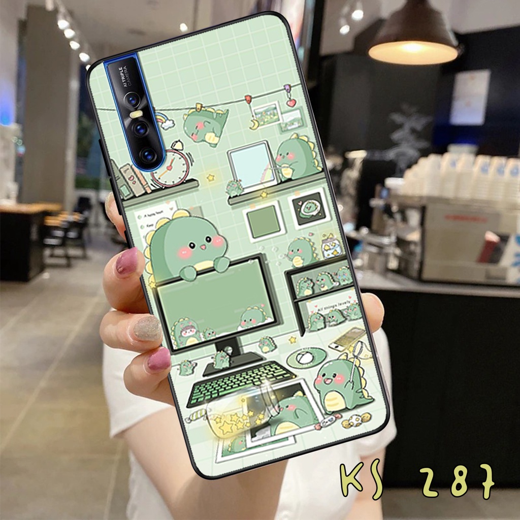 Ốp lưng Vivo V15 - Vivo V15 Pro - Vivo V17 - Vivo V17 Pro - Ốp in hình khủng long,dinosaur dễ thương