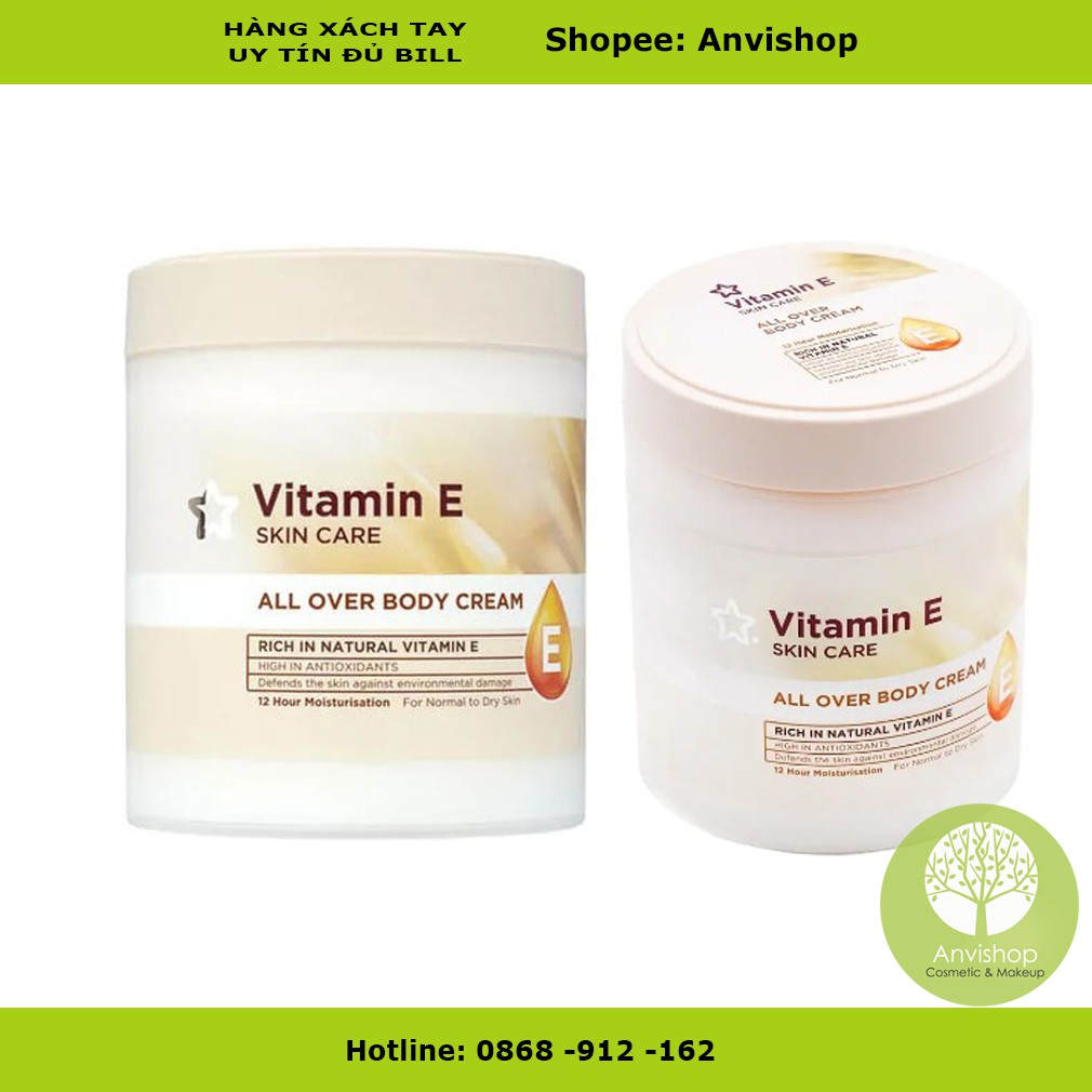 Kem Dưỡng Body Superdrugs Vitamin E All Over Body Cream 473ml