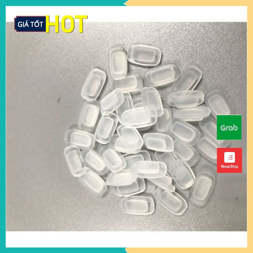 Đệm Mũi Silicon loại chân vuông | Mềm mai, êm | Túi 50 cặp [ Ship Hỏa Tốc HN ]