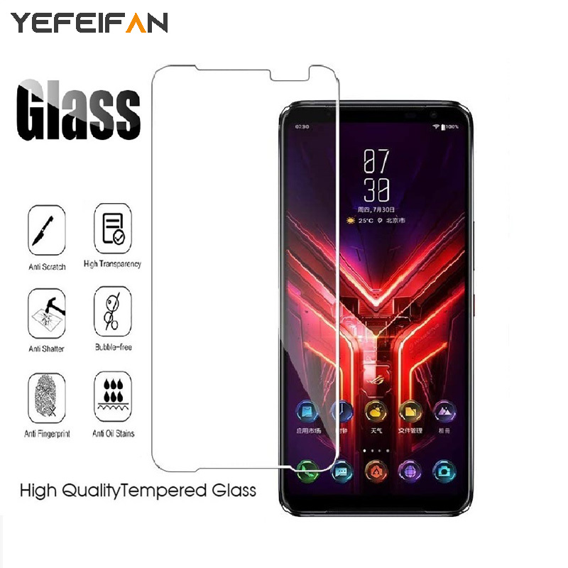 Asus Rog Phone 3 2 Kính cường lực cho Rog Phone 3 Strix 2 II 9H Phim kính bảo vệ màn hình