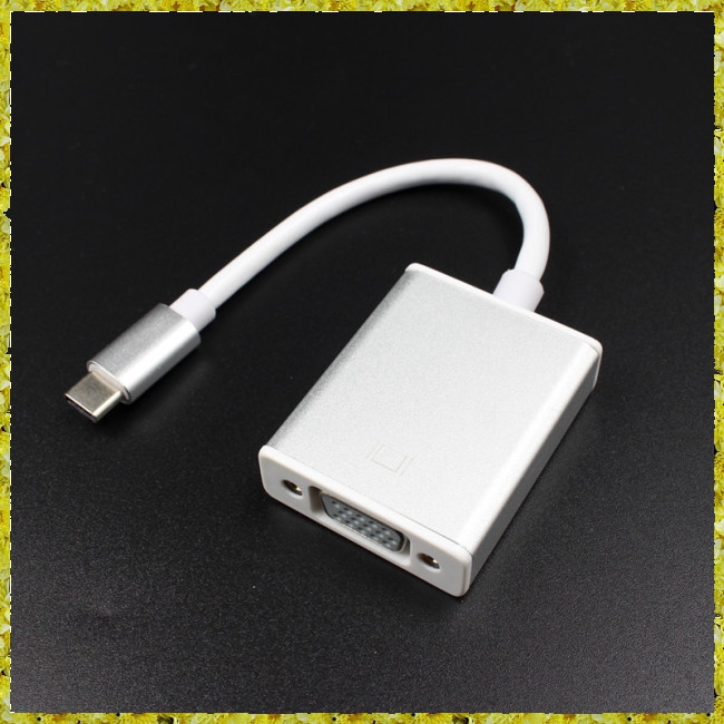 USB 3.1 Type C to VGA Adapter USB-C Male to VGA 1080p Female Converter