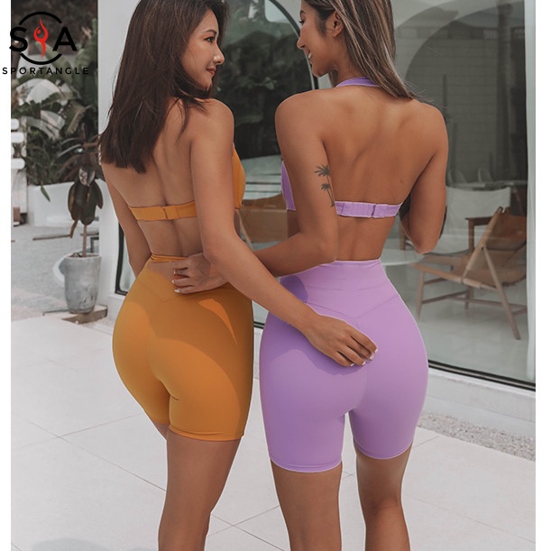 Bộ Đồ Thể Thao Tập Yoga Thiết Kế Quyến Rũ Thời Trang Cho Nữ