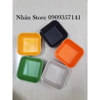 10 tô vuông đựng chè, đựng trái cây(5màu như hình) nhựa melamine Ms TV96