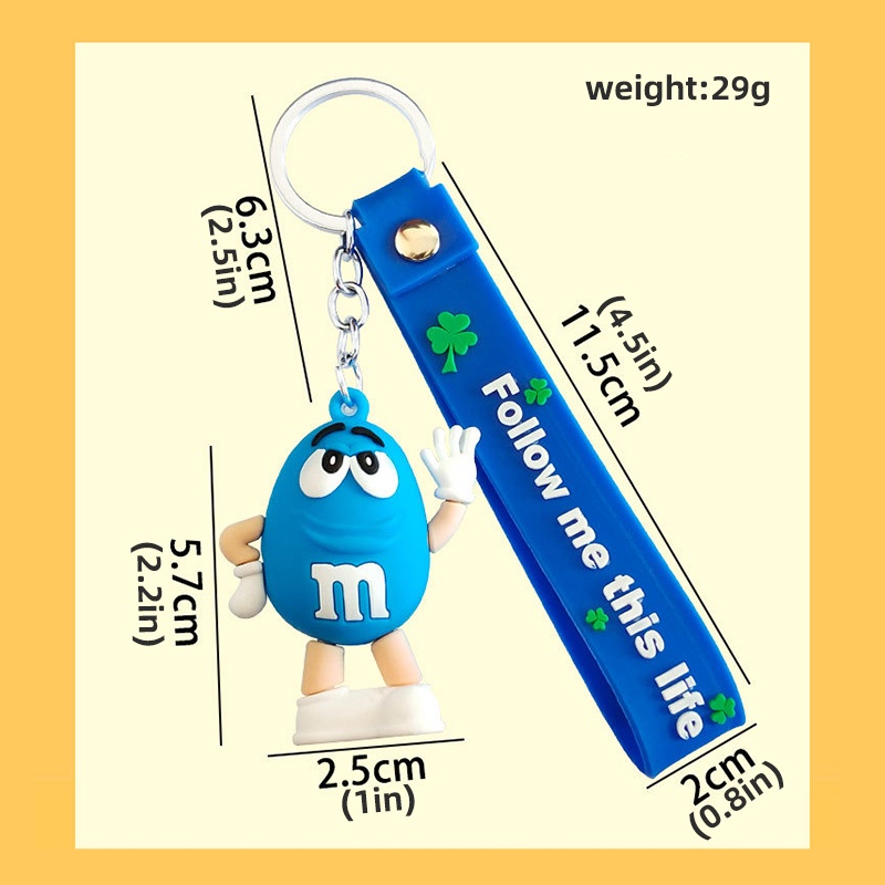 Móc Khóa Hình Búp Bê Hoạt Hình Dễ Thương