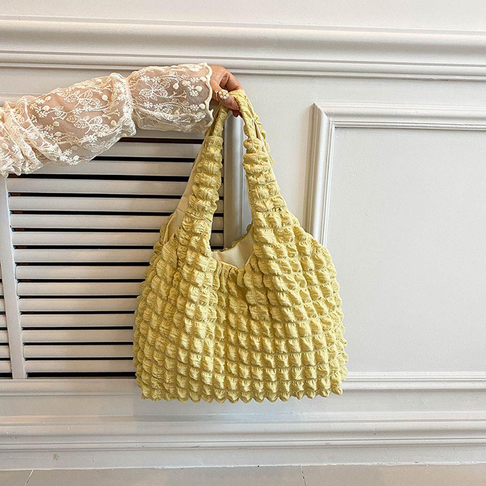 LILYES Túi Đeo Vai / Xách Tay Màu Trơn Cỡ Lớn Phong Cách Nhật Bản Thời Trang Cho Nữ