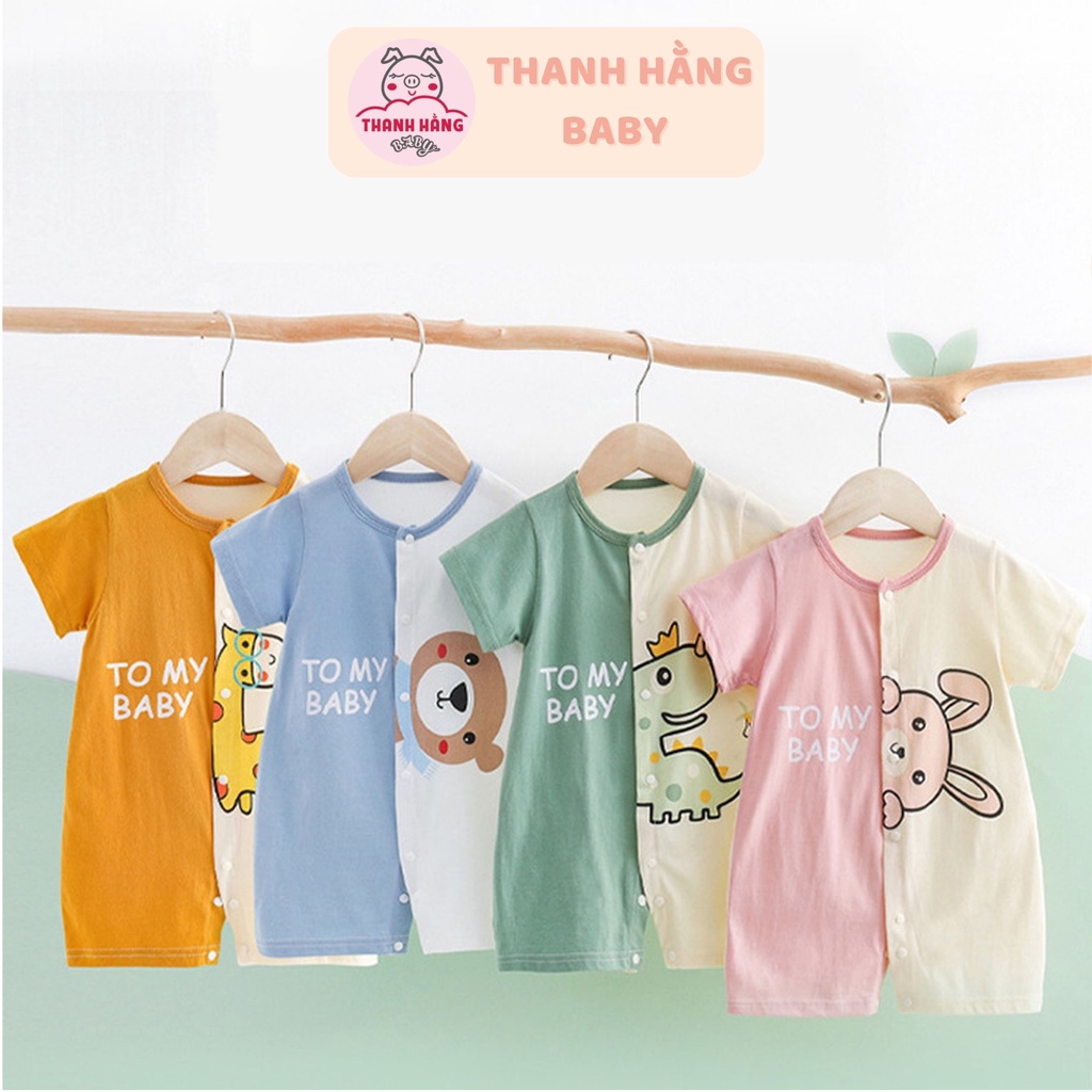 Body Cho Bé Hình Thú Ngộ Nghĩnh, Body Bé Trai Bé Gái Cực Xinh Cotton Dành Cho Hè Thanh Hằng Baby 5 Đến 13 Kg