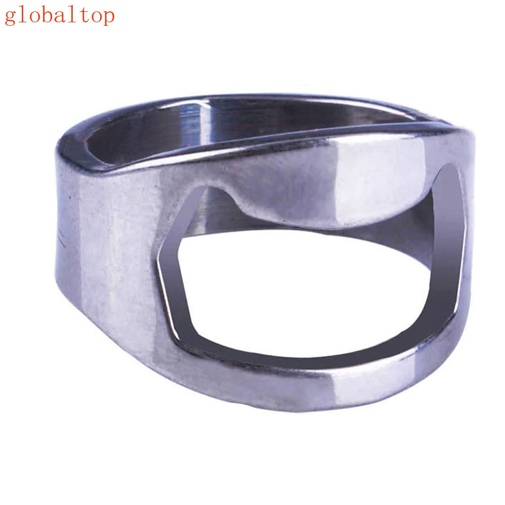 Dụng cụ mở nắp chai hình nhẫn bằng kim loại