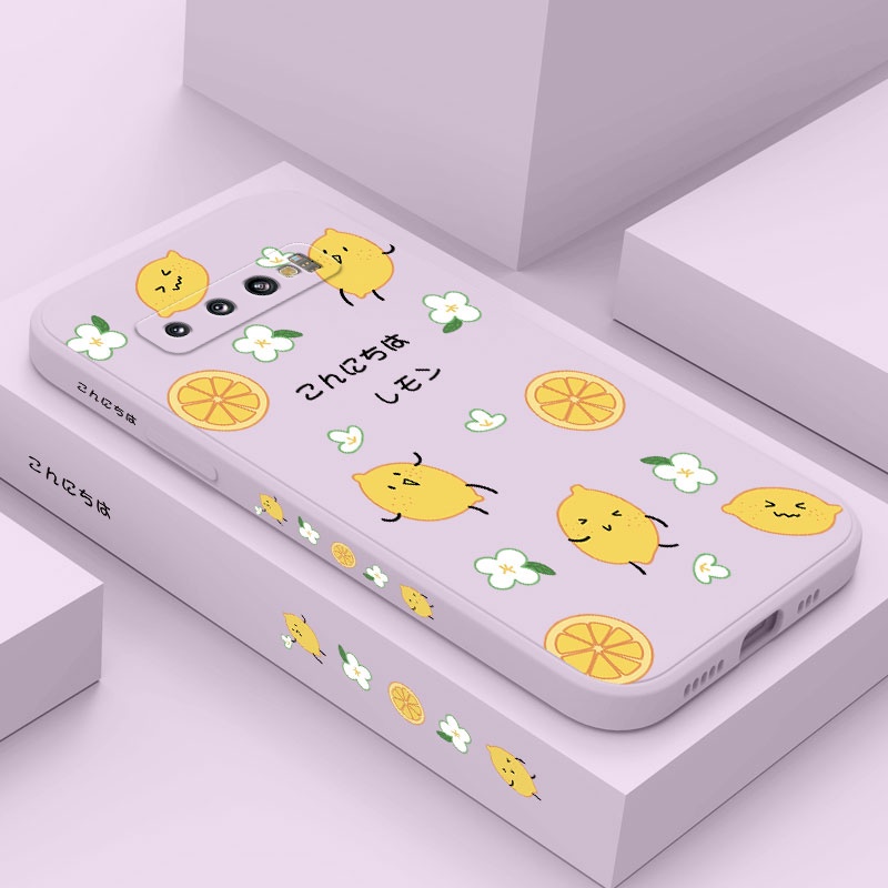 Ốp Điện Thoại Mềm Họa Tiết Hoa Chanh Sáng Tạo Cho Samsung Galaxy S10 S10E Plus S9 Plus