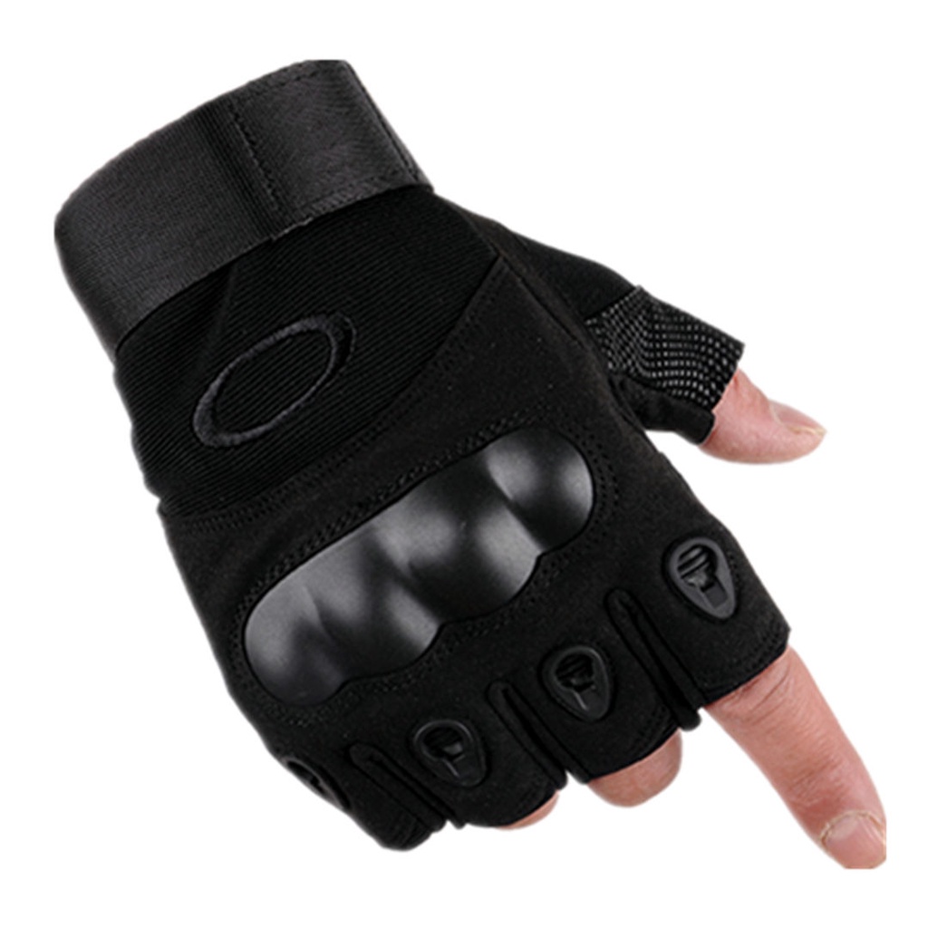 Găng Tay Da Hở Ngón Tập Thể Thao Cho Nam