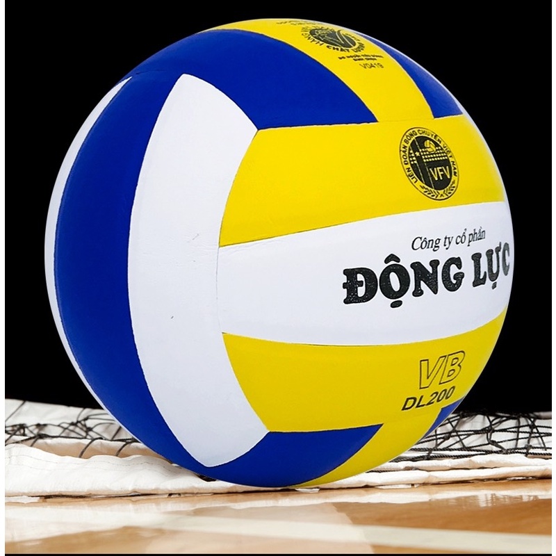 Bóng chuyền da chính hãng Động Lực DL200 banh bóng chuyền dày dặn kín hơi độ nảy ổn định chuẩn thi đấu-Tâm An Sports