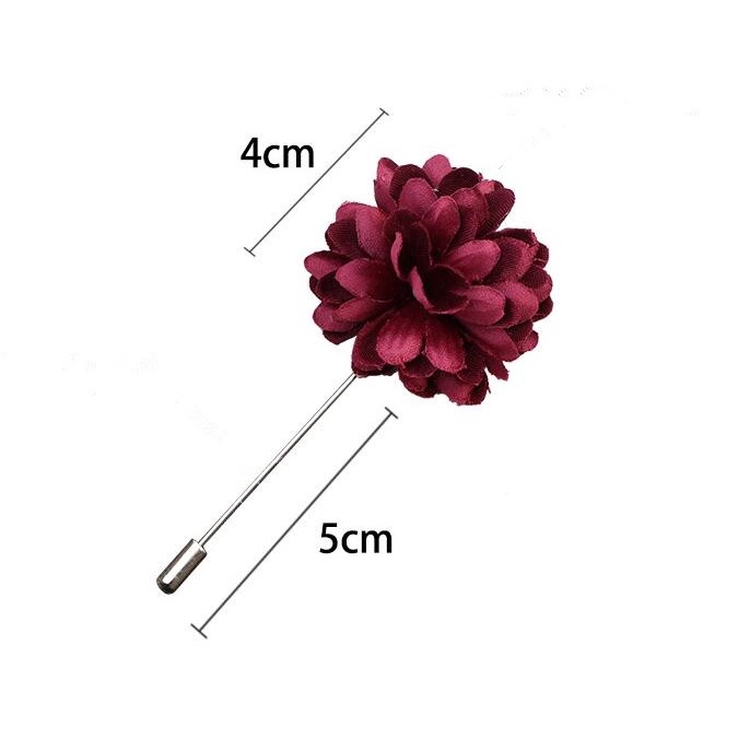 EFAN Ghim Cài Áo Hình Hoa Vải Màu Trơn Dáng Chữ A Thời Trang Hàn Quốc Mới Cho Nam Và Nữ