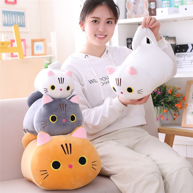 Đồ chơi nhồi bông Hình Mèo Hoạt Hình Dễ Thương 50cm