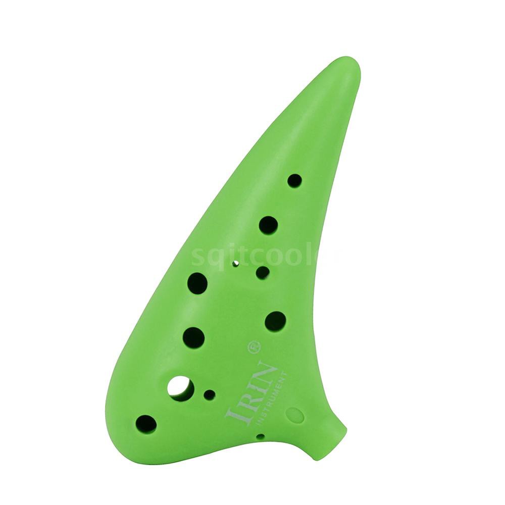 SQC 12 Hole Alto C Ocarina Vessel Flute ABS Material Sweet Potato Shape with 2 Protective Bags Musical Gift for Beginner