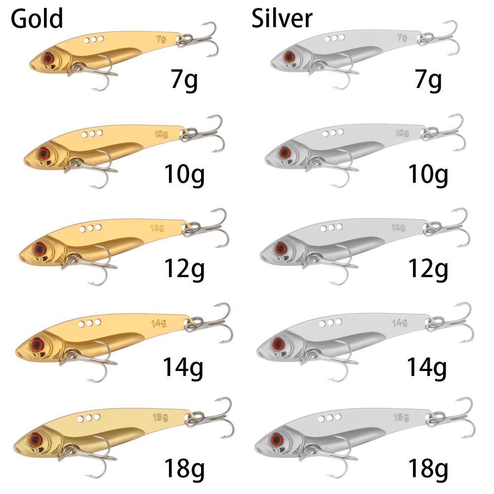 PISTA Mồi Câu Cá Giả Màu Vàng / Bạc