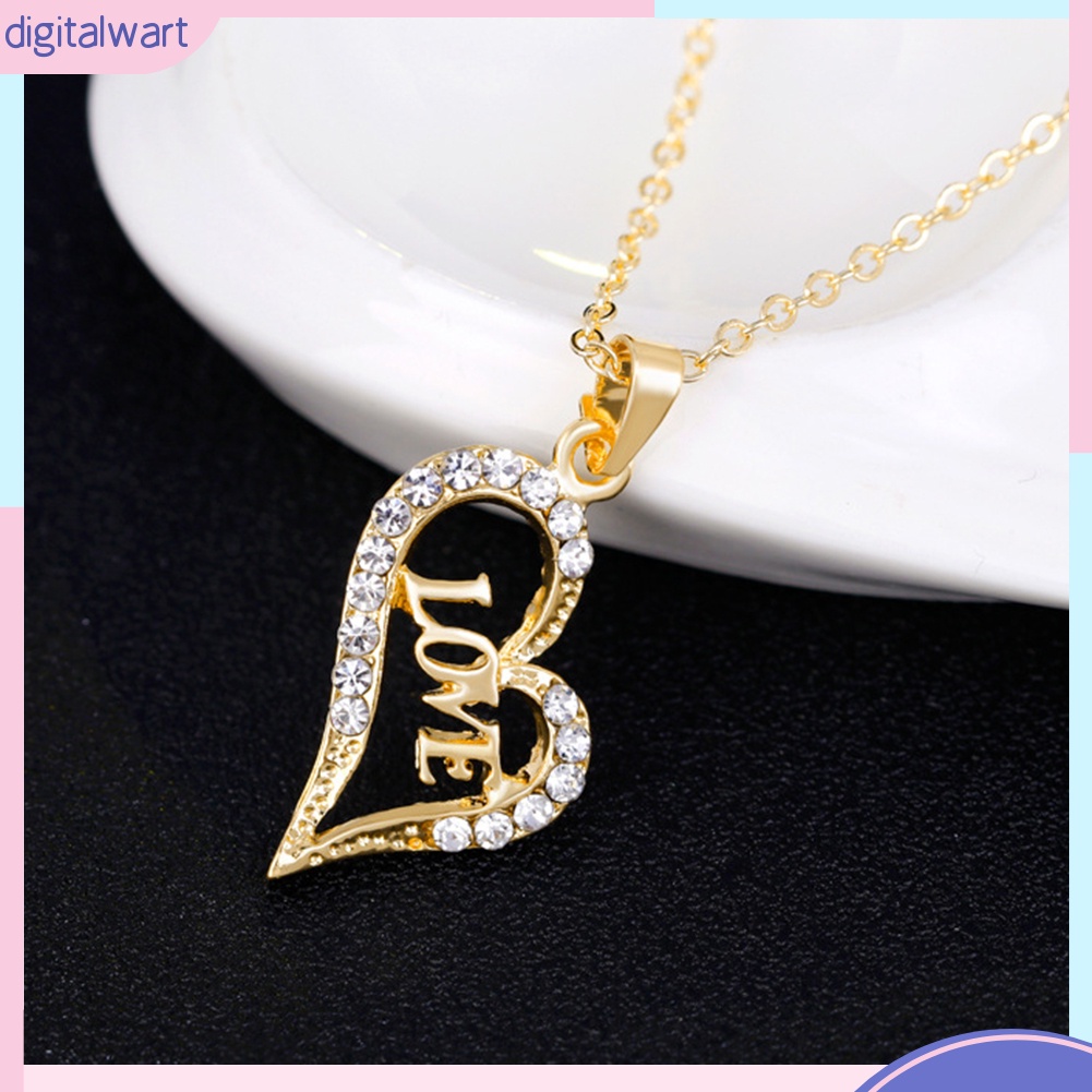 Bộ trang sức hợp kim hình trái tim đính đá thời trang sang trọng dành cho nữ