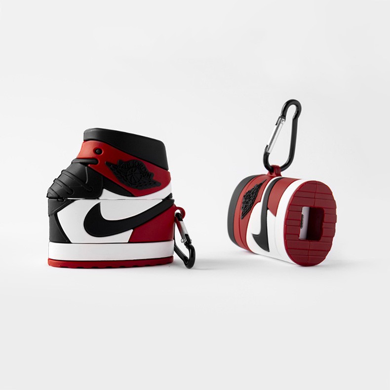 Vỏ đựng bảo vệ hộp sạc tai nghe Airpods 1 / 2 / 3 pro hình AIR JORDAN chiếc giày ngộ nghĩnh casealpha