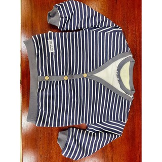 F4KIDSFASHION_Áo nỉ nhí  kẻ ngang Hàn Quốc _ANK