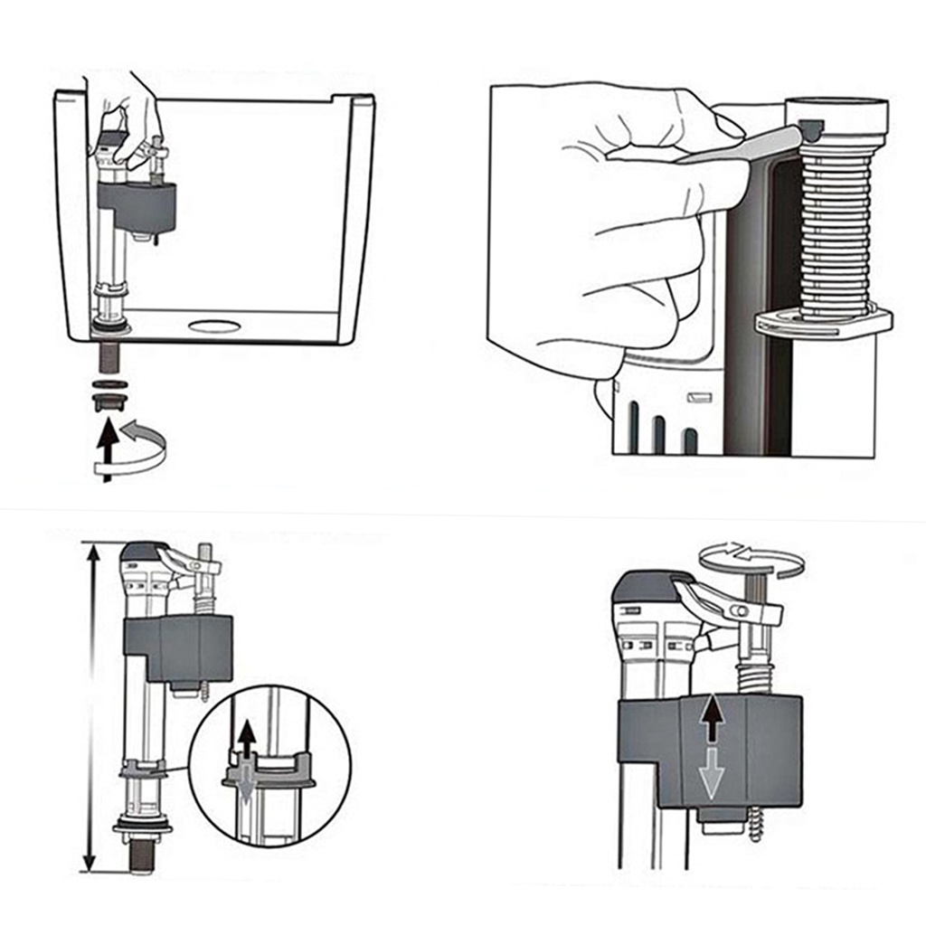 Van Bồn Cầu 8cm Thay Thế Tiện Dụng