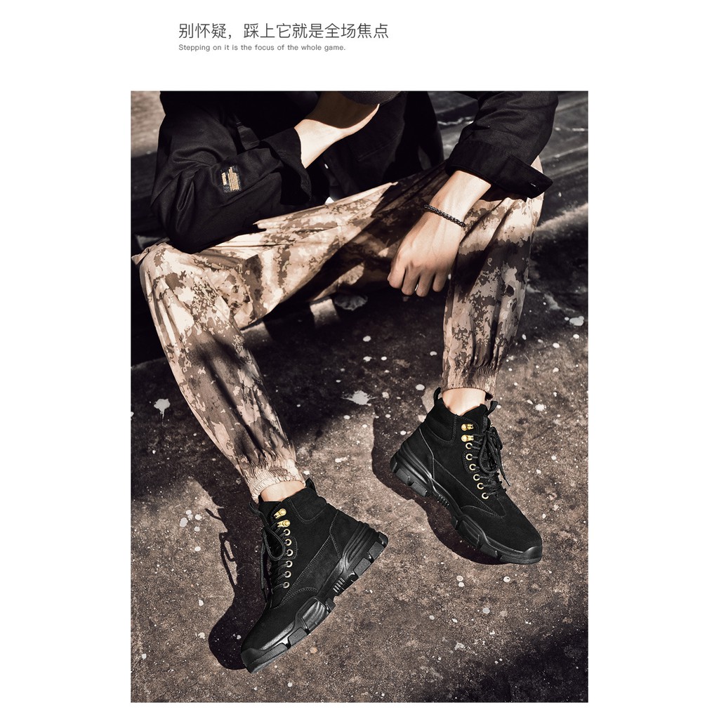 Giày cao cổ nam hàn quốc 2019 - Đế tăng chiều cao | BigBuy360 - bigbuy360.vn