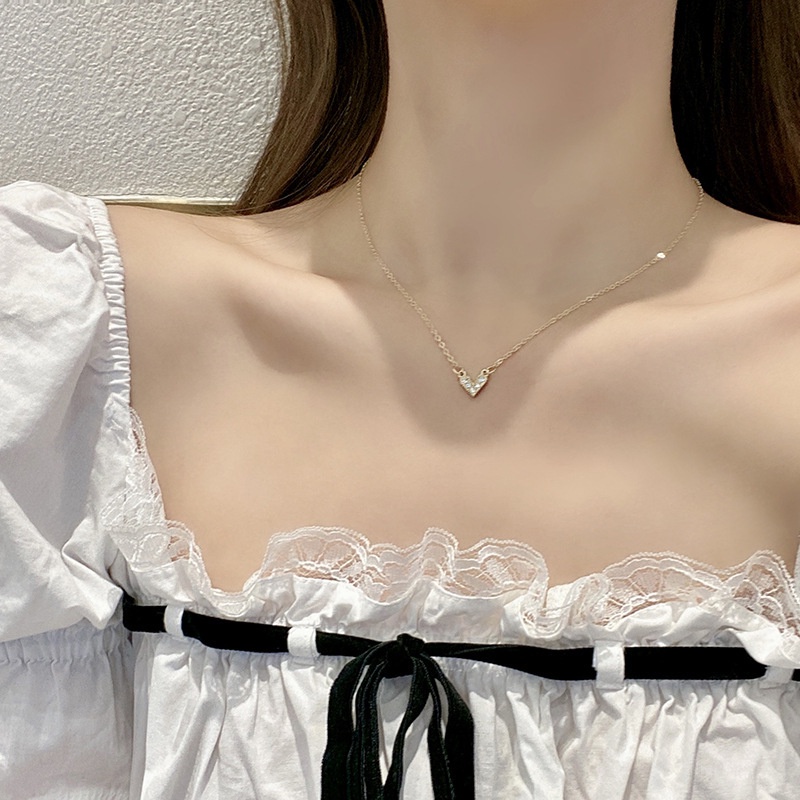 Vòng cổ Hình Chữ V Đính Đá Sang Trọng Cho Nữ