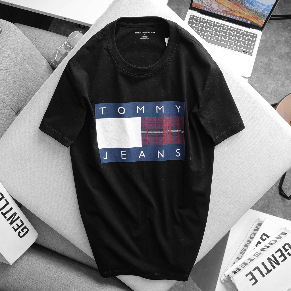 Áo thun nam đẹp cổ tròn TOMMY 1 phông cộc tay 3 màu trắng đen xanh vải cotton cao cấp- NICEMEN | BigBuy360 - bigbuy360.vn