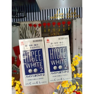 Trắng da mờ nám tàn nhang hicee white 2 và mụn trứng cá, vết thâm hicee b mate2 150v