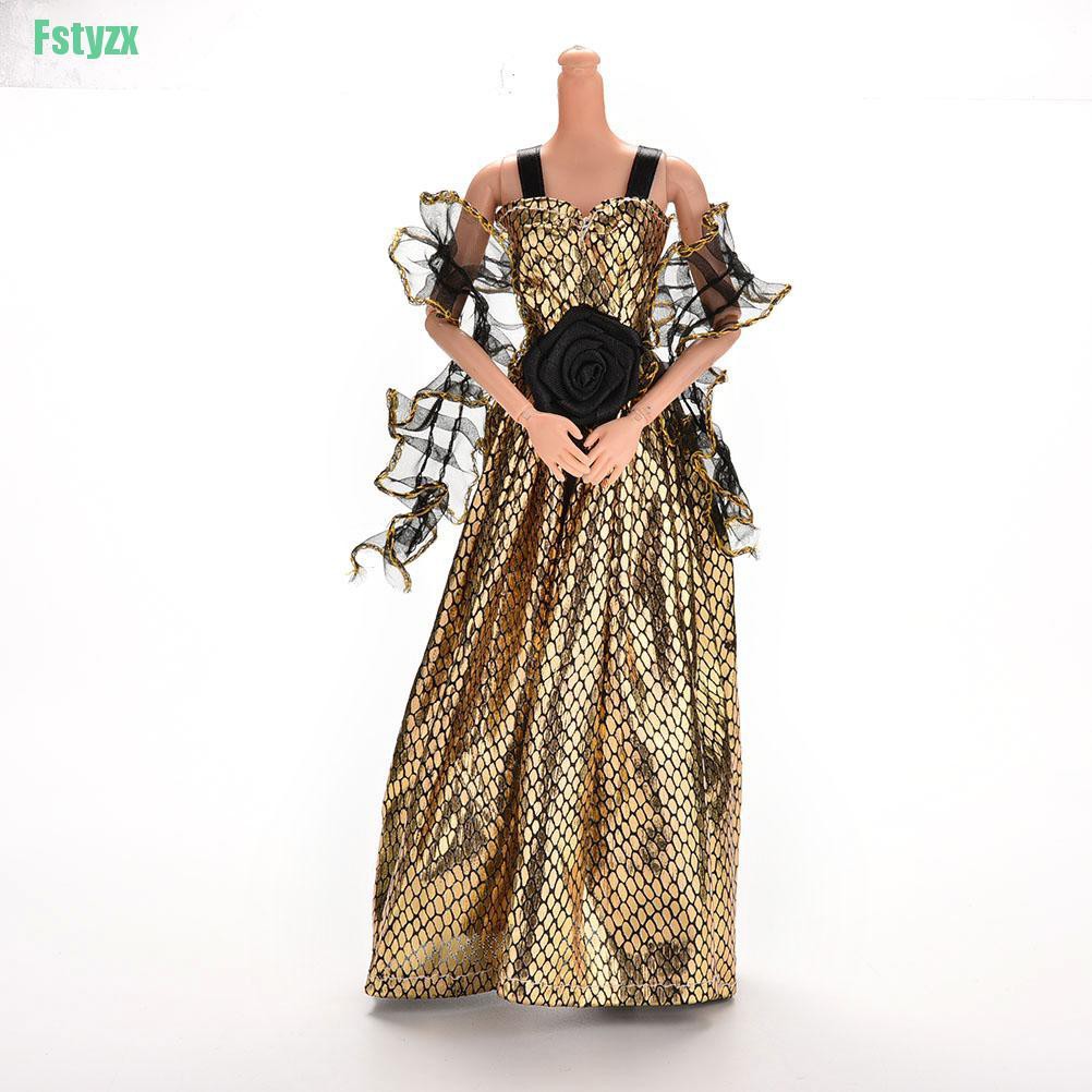 fstyzx 1 Pcs Crocodile Grain New Arrival Doll Clothes Set Dress for Barbie Doll with Shawl