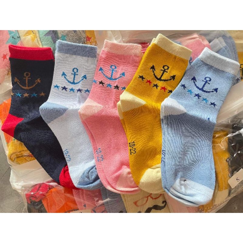 Set 5 đôi tất len trẻ em, tất nam nữ loại đẹp (Tất dệt kim)