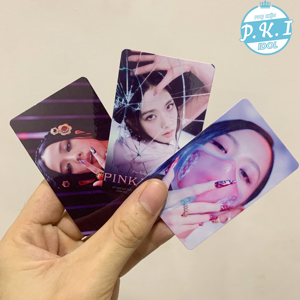 Siêu Hot - Set 9 Card Bo Góc BlackPink Pink Venom - Full Thành Viên Làm Quà Tặng Ý Nghĩa