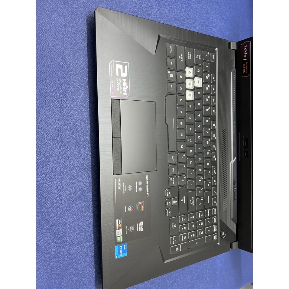 Máy Tính Asus TUF GAMING FX706HC | i5-11400H | RAM 8Gb-3200MHz | SSD 512Gb | NVIDIA® GeForce RTX™ 3050 4Gb