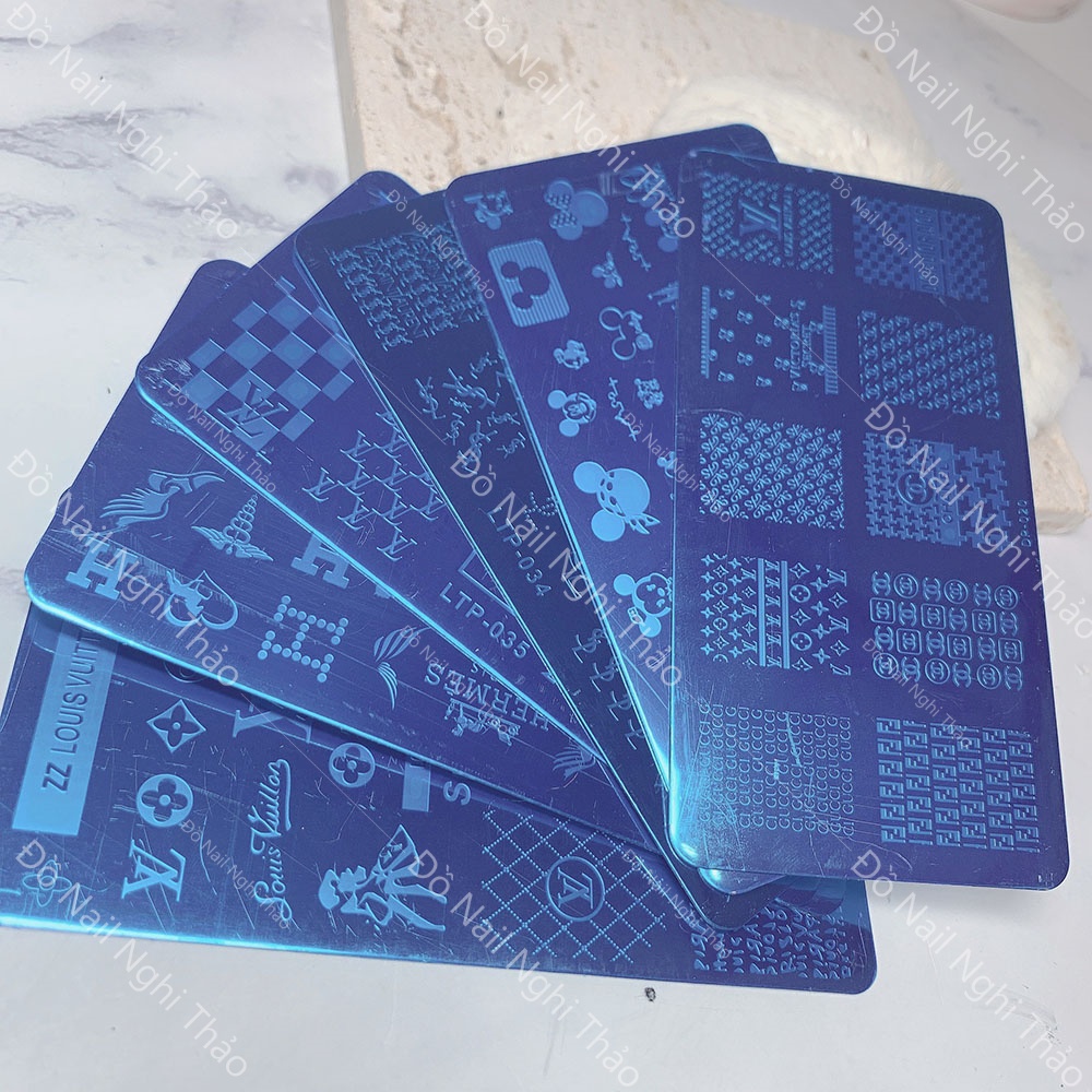 Khuôn in nail , bảng in móng tay mẫu thương hiệu LADURA