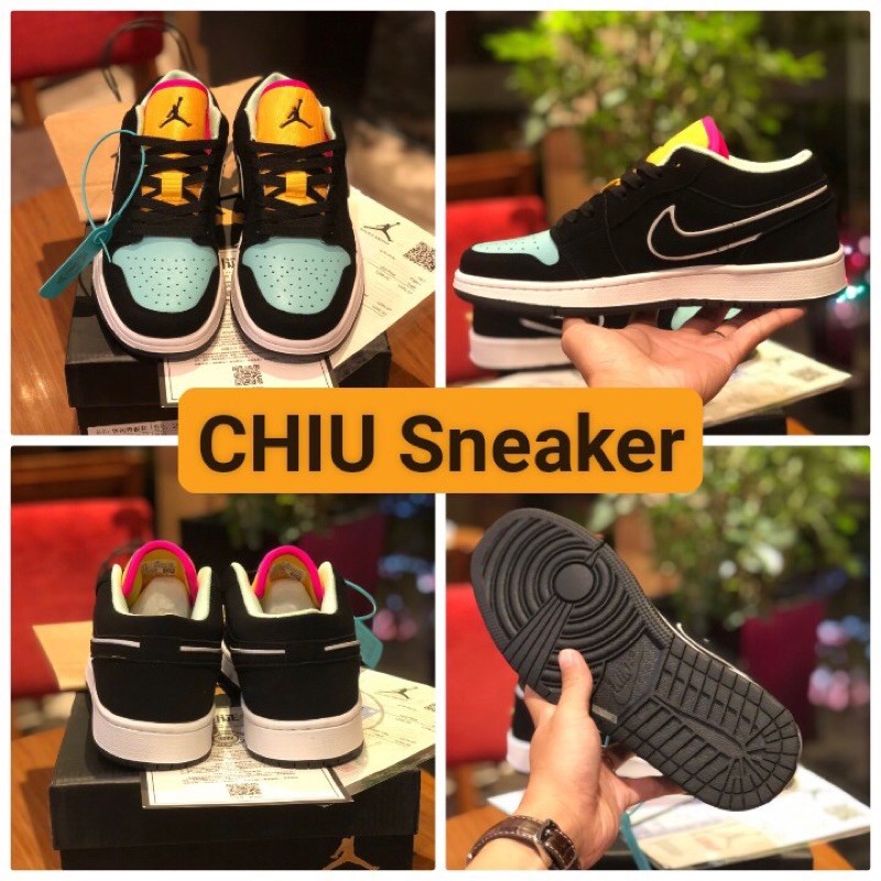[Free Ship] Giày thể thao Jordan 1 low - Da thật - Đế cao su [ Jordan xanh ] [ Jordan xám ] [ Jordan đen ] [ JD 1 Low ] | BigBuy360 - bigbuy360.vn
