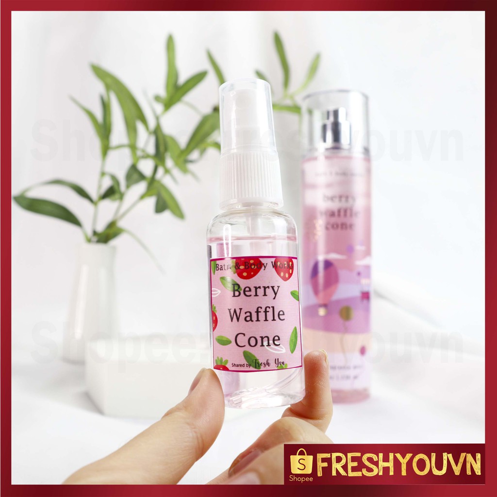 Berry Waffle Cone - Xịt thơm toàn thân body mist Bath & Body Works khác  _ BST Summer Escape - Ngọt | BigBuy360 - bigbuy360.vn