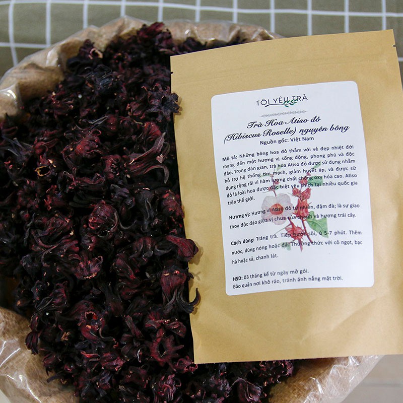 Trà Hoa Atiso đỏ (Hibiscus) Nguyên Bông