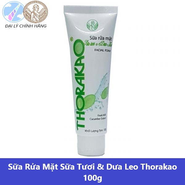 Sữa Rửa Mặt Sữa Tươi & Dưa Leo Thorakao 100g