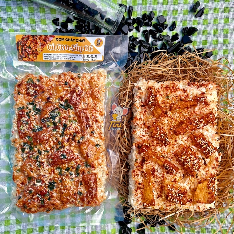 12 VỊ CƠM CHÁY GẠO TẺ MẮM HÀNH CHAY 200G - Giảm Cân Ăn Kiêng Eatclean - Chà Bông Rong Biển Khô Gà Bò Nai Mực